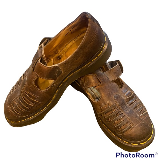 Dr. Martens Soft Woven Oxfords with Buckles, Sz 5 - Picture 2 of 7